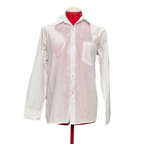 White Long sleeve Button Down Shirt with collar - Rental - Size 13-14/X-Small