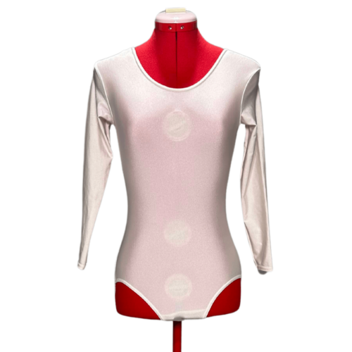 White Long Sleeved Leotard - Rental - Size 11-12