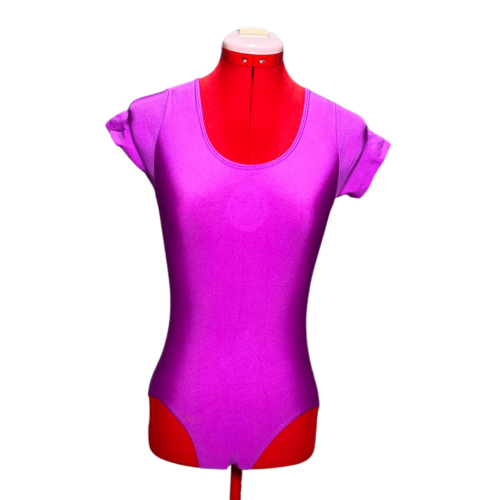 Purple cap-sleeve leotard - RENTAL