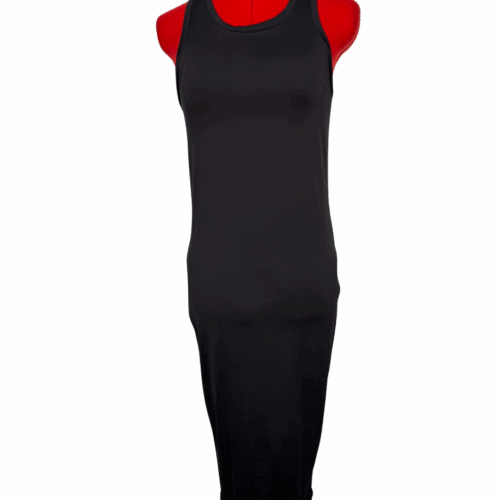 Black sleeveless bodycon dress - RENTAL - Size?